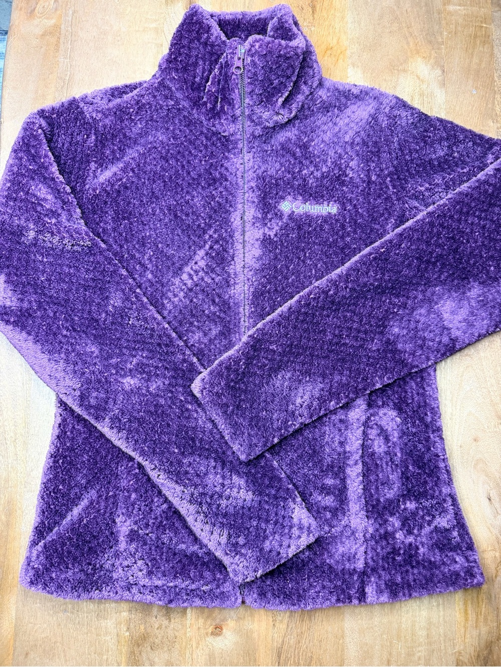Columbia Plush Full-Zip Fleece Jacket - Deep Purple